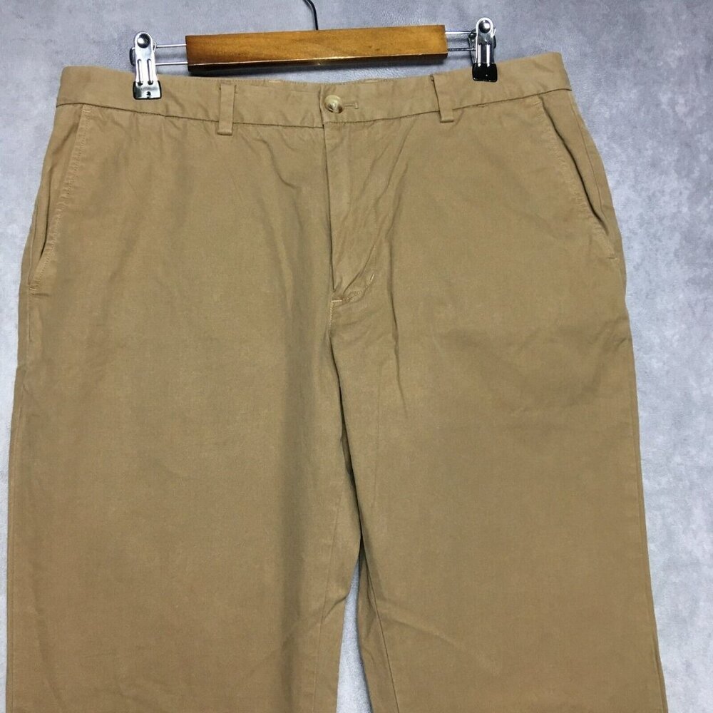 Vineyard Vines Mens‎ Slim Fit Breaker Pants size 34x34 Brown Flat Front Stretch - Picture 4 of 16